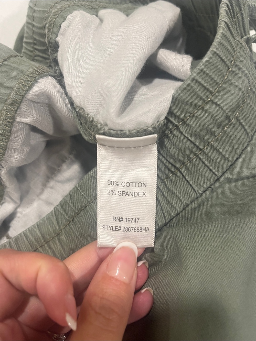 Land N Sea Olive Green Joggers - Size 8 - Picture 8 of 9